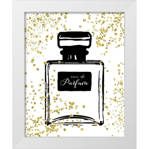 Glitter Perfume II White Modern Wood Framed Art Print by Robinson, Carol