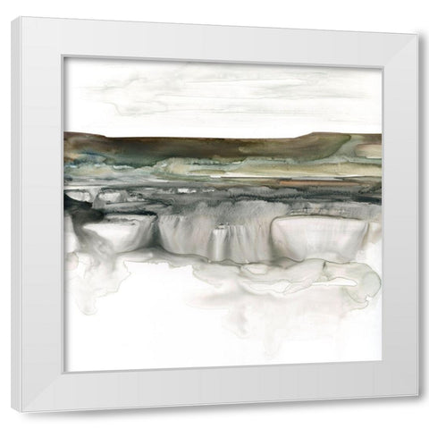 River Bluffs White Modern Wood Framed Art Print by Robinson, Carol