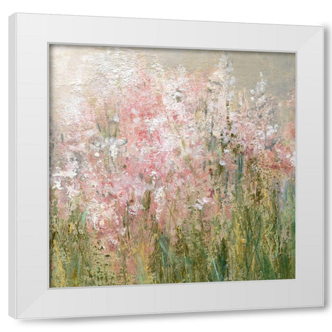 Wild Garden White Modern Wood Framed Art Print by Robinson, Carol