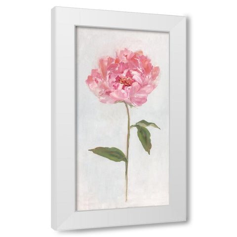 Peony II White Modern Wood Framed Art Print by Swatland, Sally