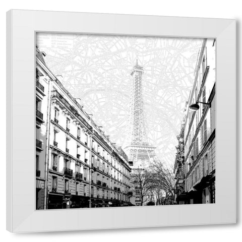 Joie de Paris White Modern Wood Framed Art Print by Jill, Susan