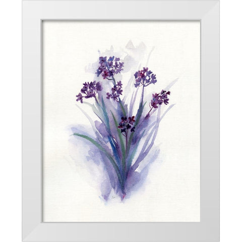 Pretty in Purple II White Modern Wood Framed Art Print by Nan