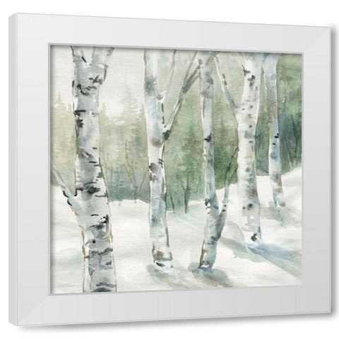 Winter Wonderland I White Modern Wood Framed Art Print by Robinson, Carol