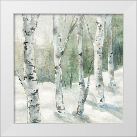 Winter Wonderland I White Modern Wood Framed Art Print by Robinson, Carol