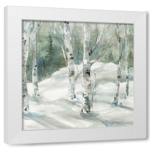 Winter Wonderland II White Modern Wood Framed Art Print by Robinson, Carol