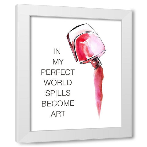 Polish Perfect White Modern Wood Framed Art Print by Nan