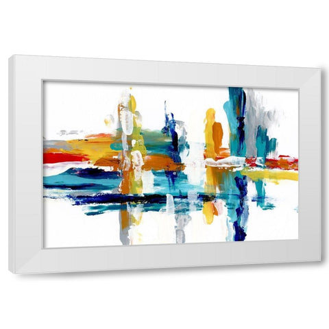 Captive Color III White Modern Wood Framed Art Print by Craven, Katrina