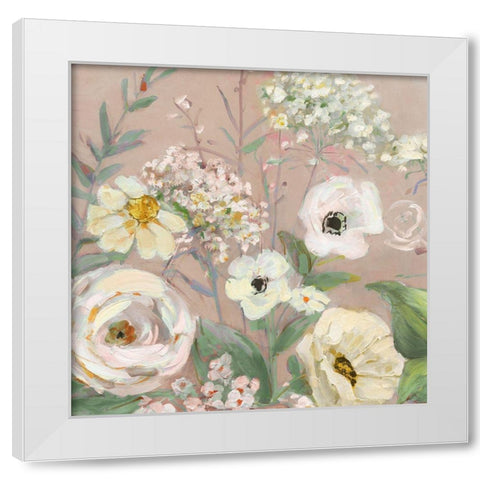 Naive Garden I White Modern Wood Framed Art Print by Swatland, Sally