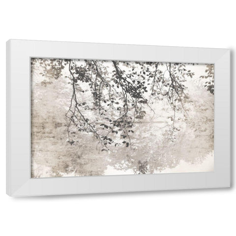 Taupe Soft Reflection White Modern Wood Framed Art Print by Weisz, Irene