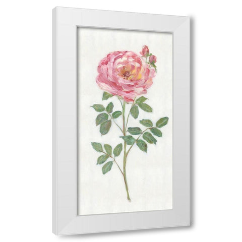 Single Stem I White Modern Wood Framed Art Print by Swatland, Sally