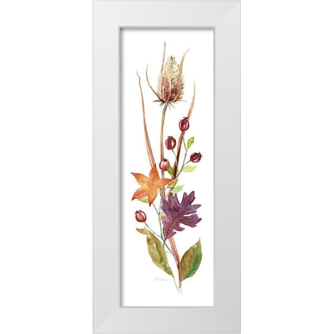 Autumn Botanical I White Modern Wood Framed Art Print by Robinson, Carol
