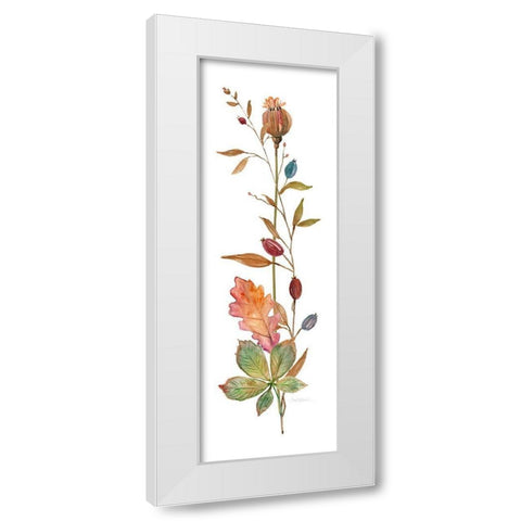 Autumn Botanical III White Modern Wood Framed Art Print by Robinson, Carol