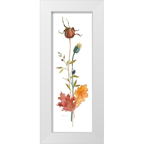 Autumn Botanical IV White Modern Wood Framed Art Print by Robinson, Carol