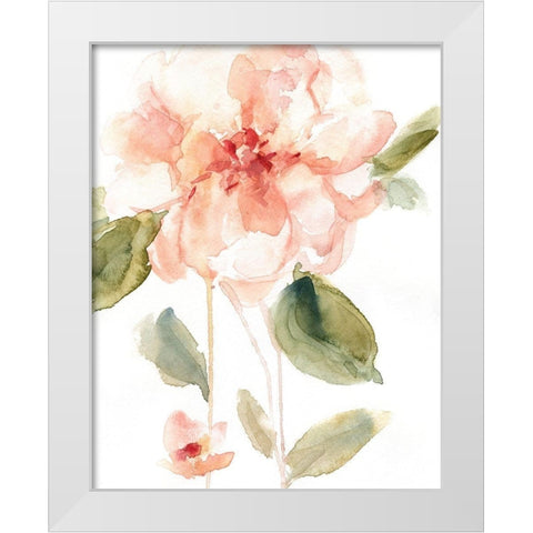 Single Perfect Bloom I White Modern Wood Framed Art Print by Robinson, Carol