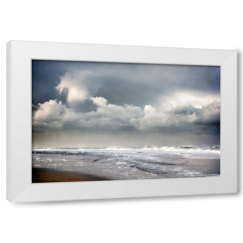 Dramatic Coast White Modern Wood Framed Art Print by Van de Goor, Lars