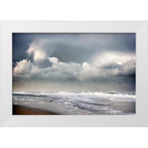 Dramatic Coast White Modern Wood Framed Art Print by Van de Goor, Lars