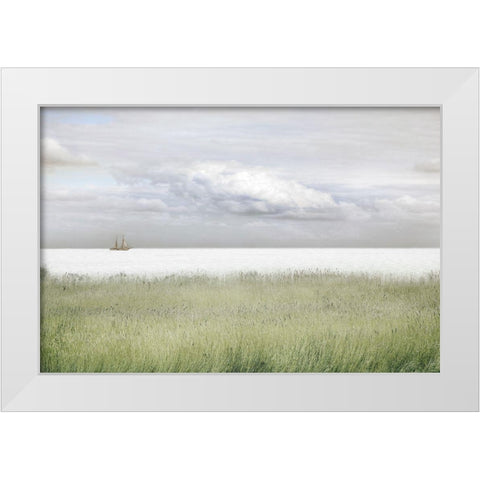 Wind in Favor White Modern Wood Framed Art Print by Van de Goor, Lars
