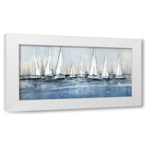 Waiting for the Sun White Modern Wood Framed Art Print by Jill, Susan
