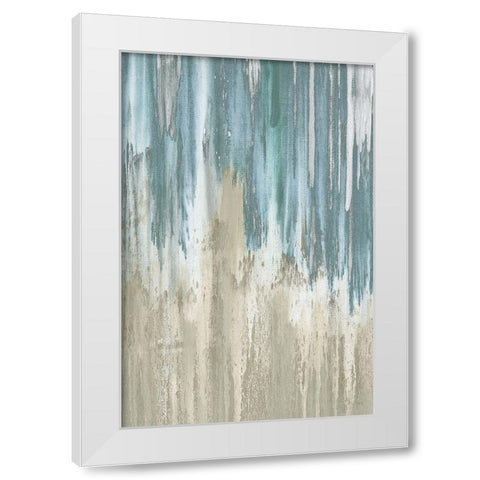 Like a Waterfall I White Modern Wood Framed Art Print by Jill, Susan