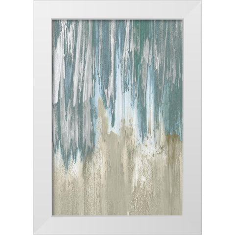 Like a Waterfall II White Modern Wood Framed Art Print by Jill, Susan