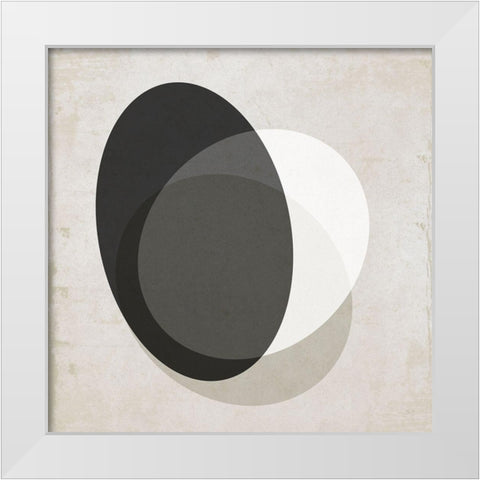 Moderniste Neutre I White Modern Wood Framed Art Print by Jill, Susan