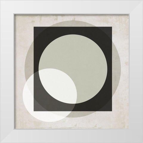 Moderniste Neutre II White Modern Wood Framed Art Print by Jill, Susan