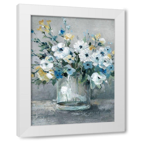 Sweetest Blossoms White Modern Wood Framed Art Print by Robinson, Carol