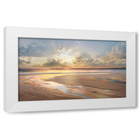 Across the Way White Modern Wood Framed Art Print by Calascibetta, Mike
