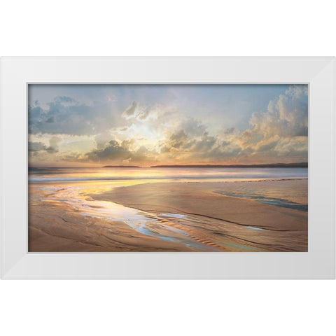 Across the Way White Modern Wood Framed Art Print by Calascibetta, Mike