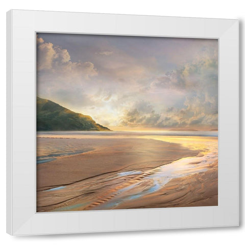 At Low Tide White Modern Wood Framed Art Print by Calascibetta, Mike