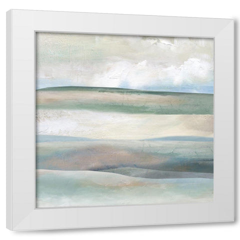 Terra Stratus White Modern Wood Framed Art Print by Nan