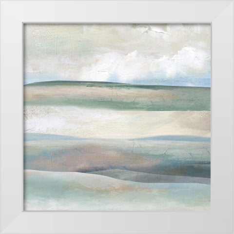 Terra Stratus White Modern Wood Framed Art Print by Nan