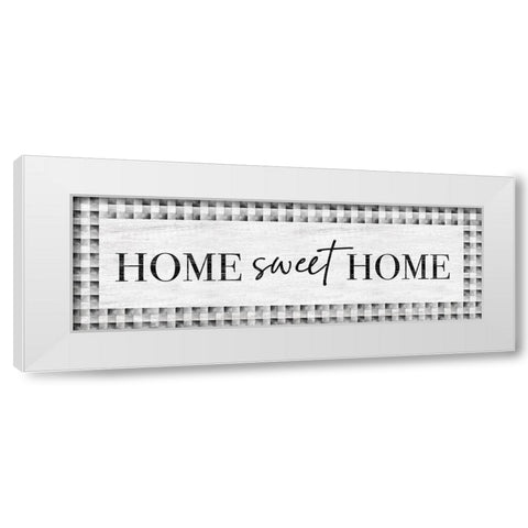 Home Sweet Home White Modern Wood Framed Art Print by Carpentieri, Natalie