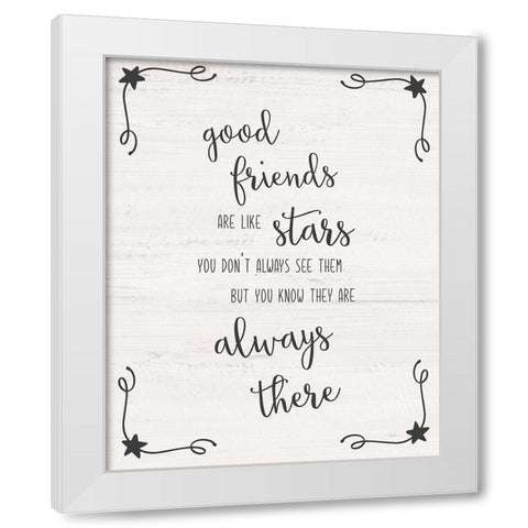 Always There White Modern Wood Framed Art Print by Carpentieri, Natalie