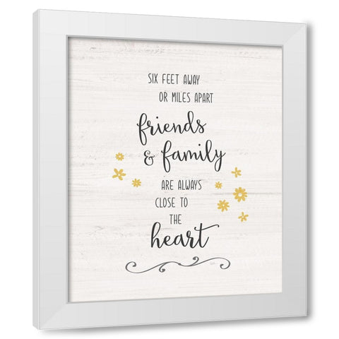 Close to the Heart White Modern Wood Framed Art Print by Carpentieri, Natalie