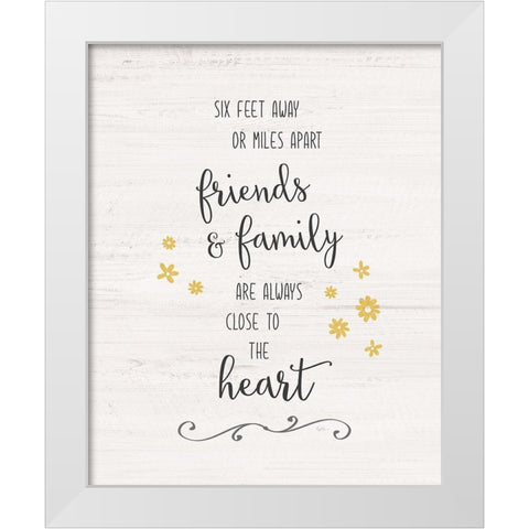 Close to the Heart White Modern Wood Framed Art Print by Carpentieri, Natalie