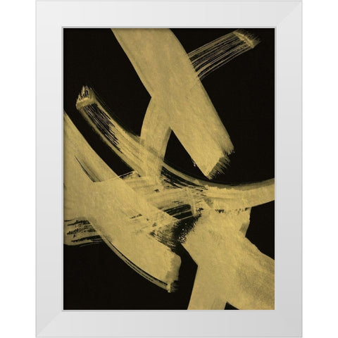 Gold Magic I White Modern Wood Framed Art Print by Jill, Susan
