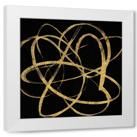 Golden Skate II White Modern Wood Framed Art Print by Jill, Susan