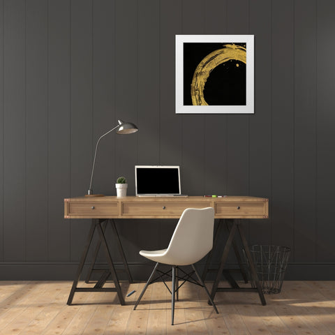 Into the Gold I White Modern Wood Framed Art Print by Jill, Susan