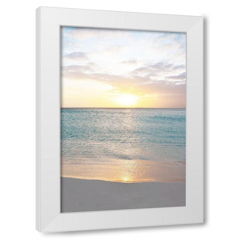 Soft Reflections White Modern Wood Framed Art Print by Carpentieri, Natalie