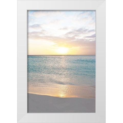 Soft Reflections White Modern Wood Framed Art Print by Carpentieri, Natalie