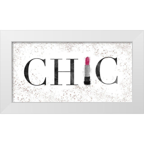 Chic White Modern Wood Framed Art Print by Carpentieri, Natalie