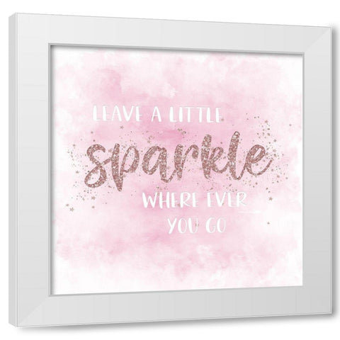 Sparkle White Modern Wood Framed Art Print by Carpentieri, Natalie