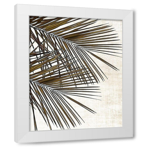 Palm I White Modern Wood Framed Art Print by Carpentieri, Natalie