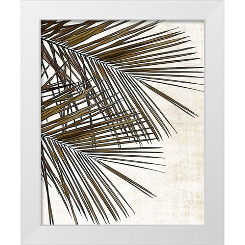 Palm I White Modern Wood Framed Art Print by Carpentieri, Natalie