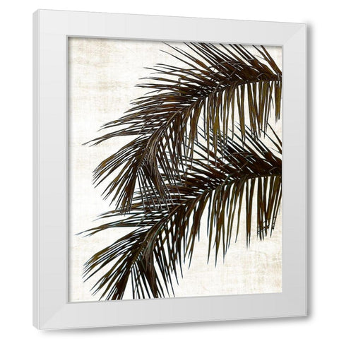 Palm II White Modern Wood Framed Art Print by Carpentieri, Natalie