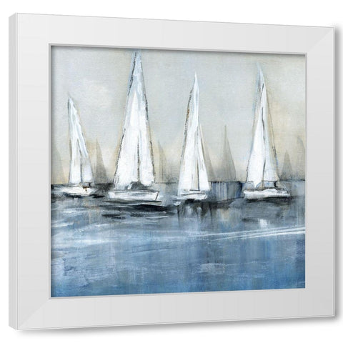 Waiting for the Sun - Detail II White Modern Wood Framed Art Print by Jill, Susan