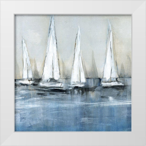 Waiting for the Sun - Detail II White Modern Wood Framed Art Print by Jill, Susan
