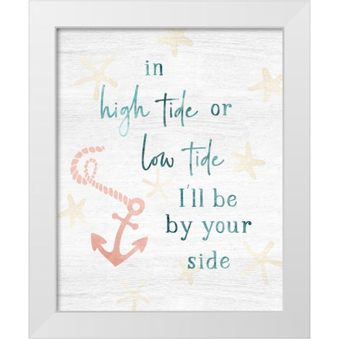 High Tide White Modern Wood Framed Art Print by Carpentieri, Natalie