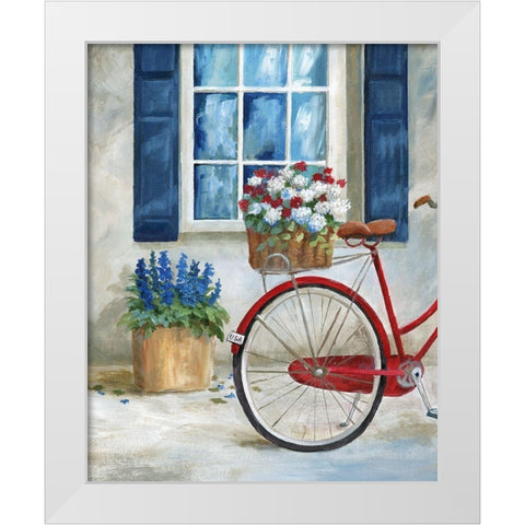 Summer Ride I White Modern Wood Framed Art Print by Nan